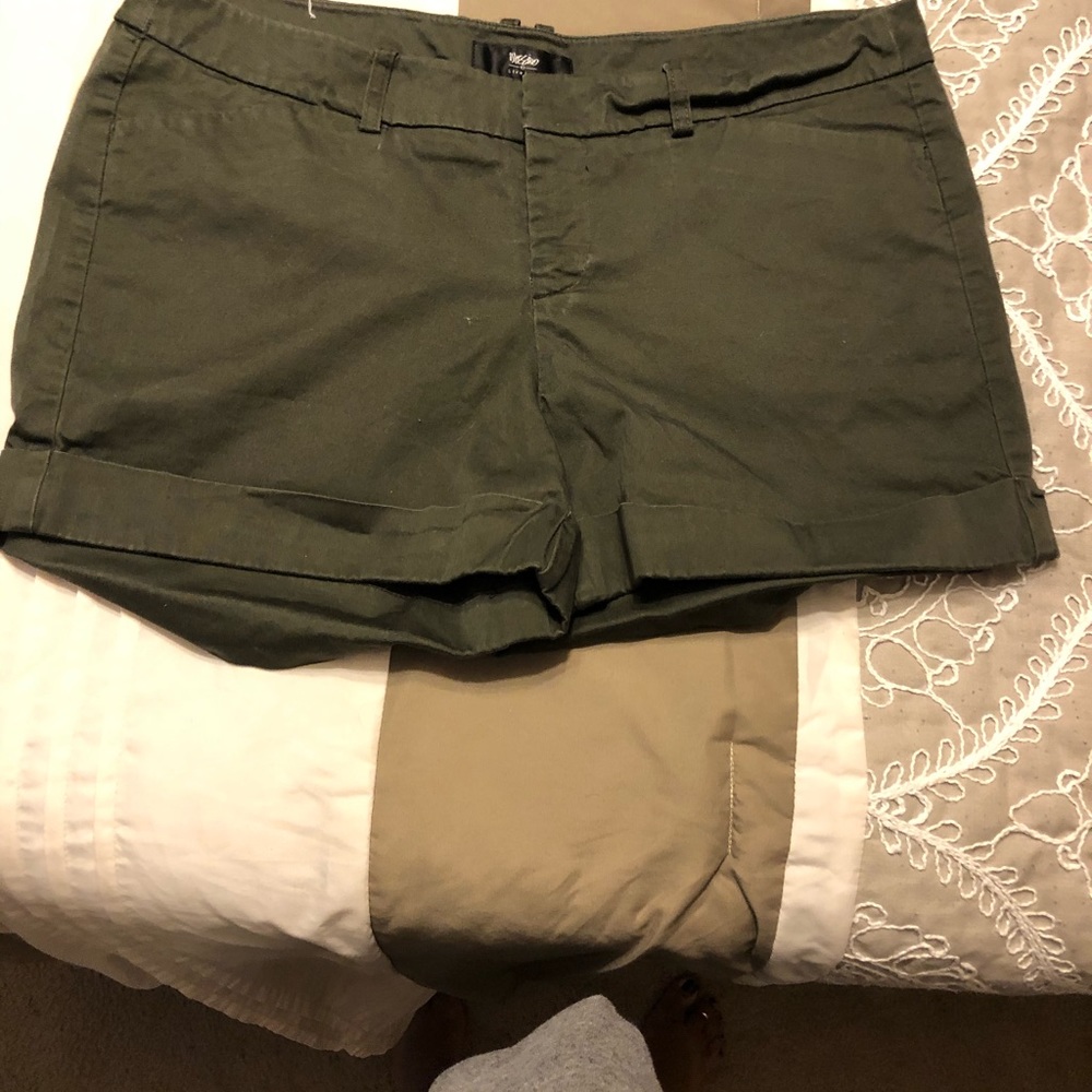 Green shorts